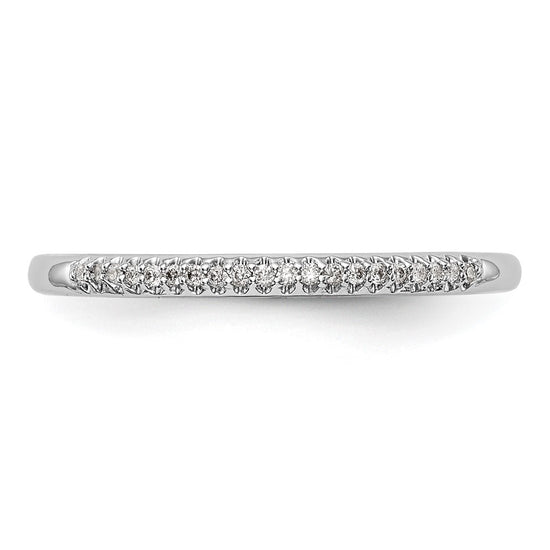 14K White Gold 1/20 carat Complete Diamond Wedding Band