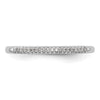 14K White Gold 1/20 carat Complete Diamond Wedding Band