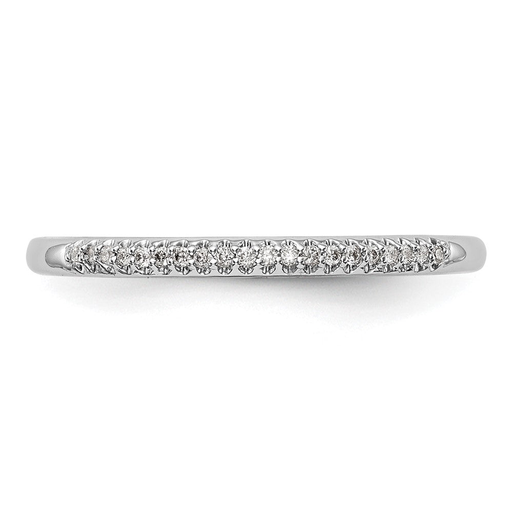 14K White Gold 1/20 carat Complete Diamond Wedding Band