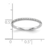 14K White Gold 1/8 carat Complete Diamond Wedding Band