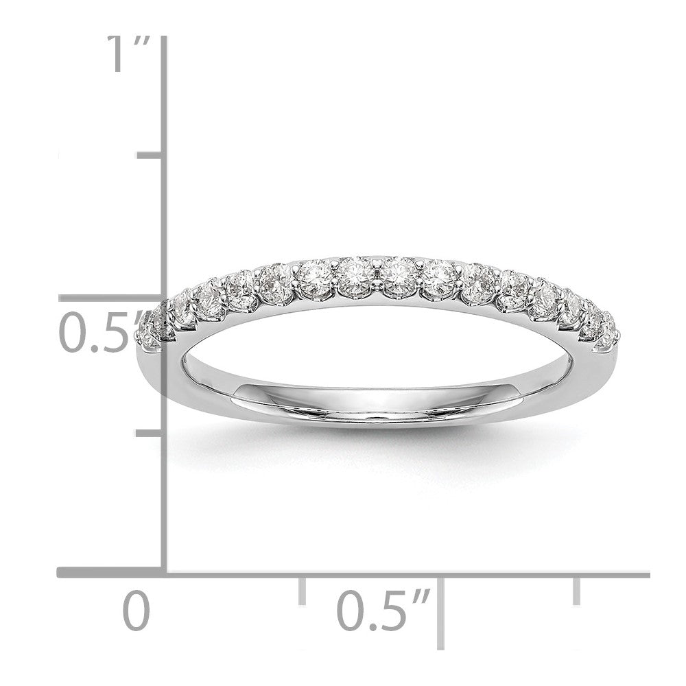 14K White Gold 1/3 carat Complete Diamond Wedding Band