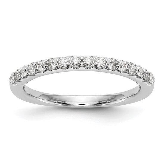 14K White Gold 1/3 carat Complete Diamond Wedding Band