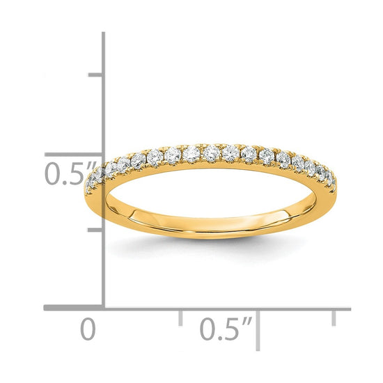 14K Diamond Wedding Band