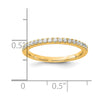 14K Diamond Wedding Band