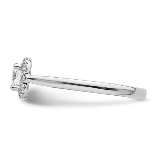 Cushion Halo Diamond Semi-mount Engagement Rings