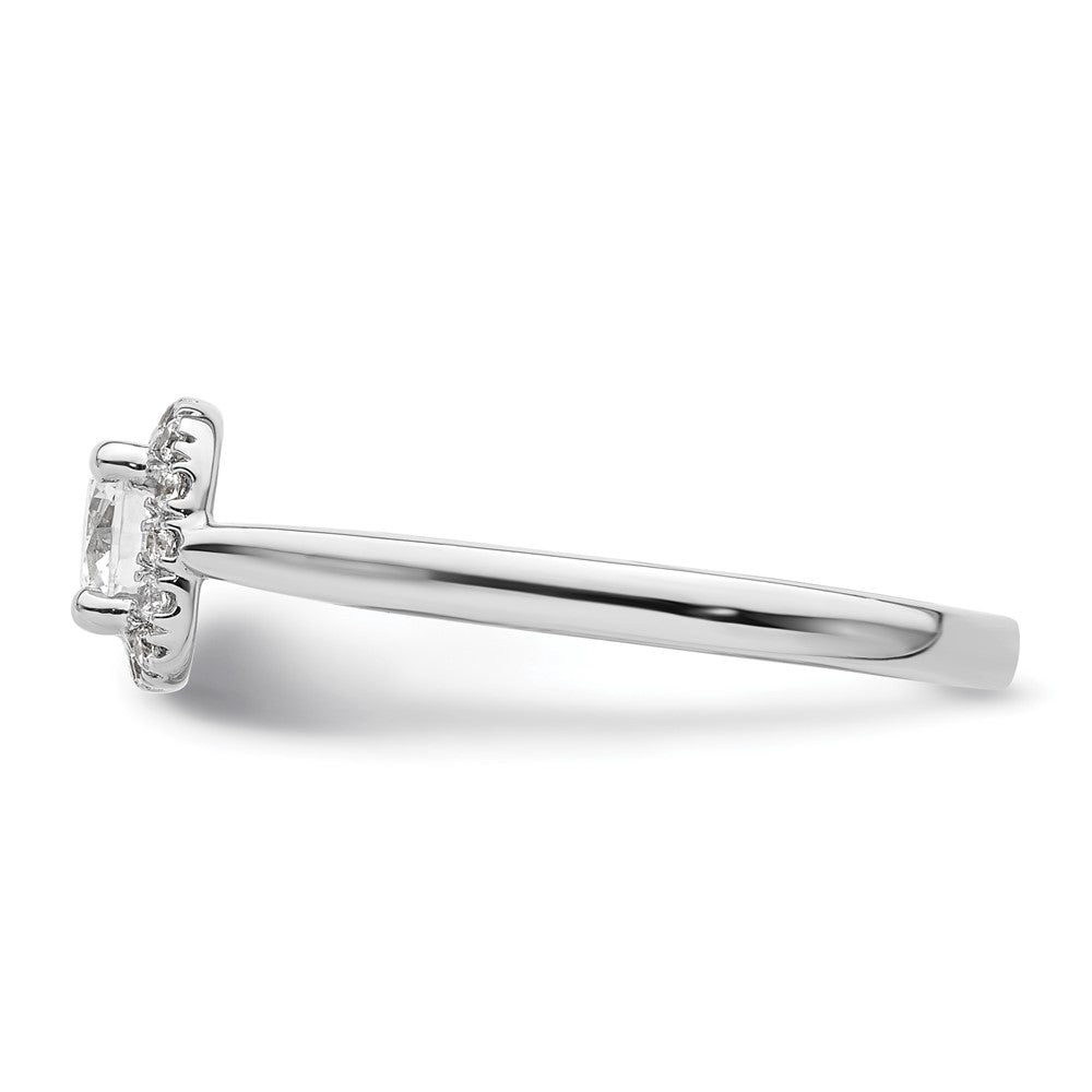 Cushion Halo Diamond Semi-mount Engagement Rings