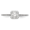 Diamond Halo Semi-Mount Engagement Rings