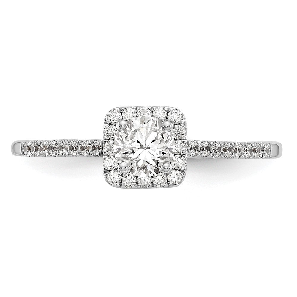 Diamond Halo Semi-Mount Engagement Rings