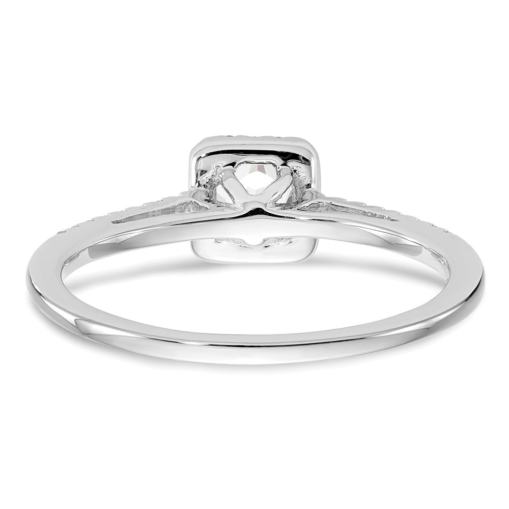 Diamond Halo Semi-Mount Engagement Rings
