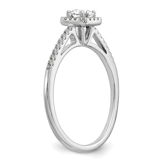 Diamond Halo Semi-Mount Engagement Rings