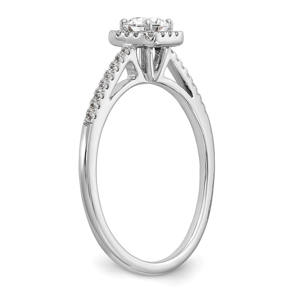Diamond Halo Semi-Mount Engagement Rings