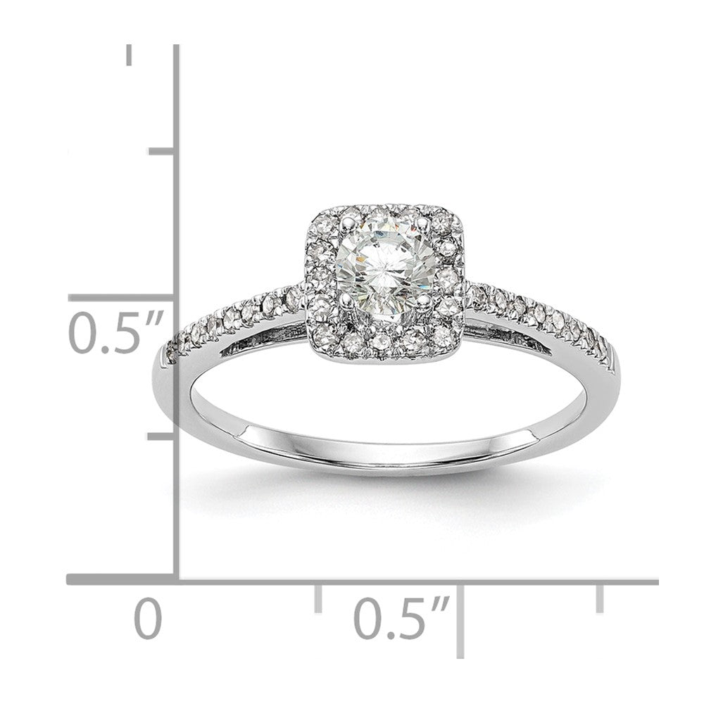 Diamond Halo Semi-Mount Engagement Rings