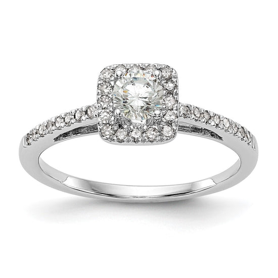 Diamond Halo Semi-Mount Engagement Rings