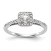 Diamond Halo Semi-Mount Engagement Rings