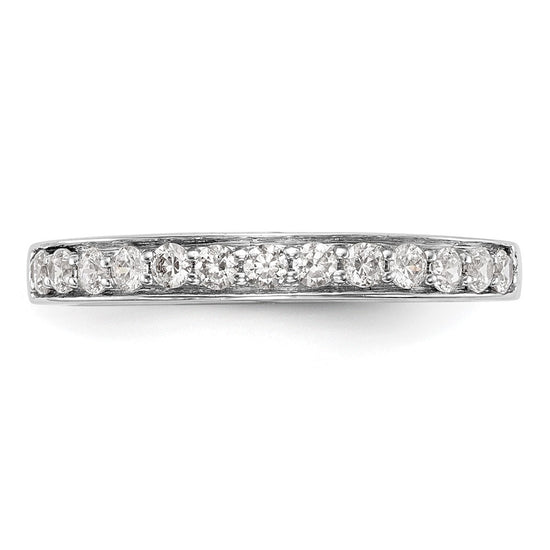 14K White Gold 1/3 carat Diamond Complete Wedding Band