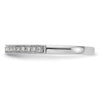14K White Gold 1/10 carat Diamond Complete Wedding Band