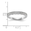 14K White Gold 1/10 carat Diamond Complete Wedding Band