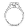 Diamond Halo Semi-Mount Engagement Rings