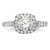 Diamond Halo Semi-Mount Engagement Rings