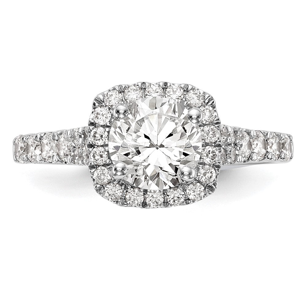 Diamond Halo Semi-Mount Engagement Rings