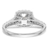 Diamond Halo Semi-Mount Engagement Rings