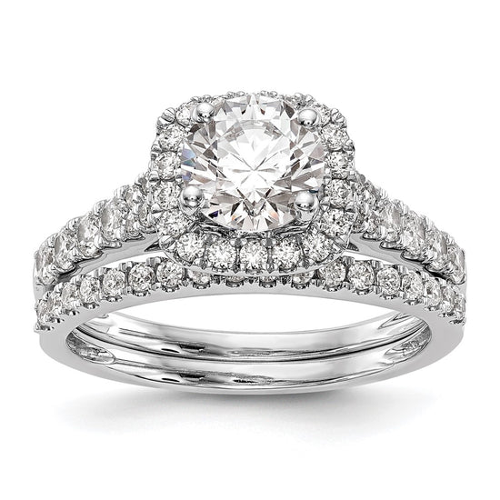 Diamond Halo Semi-Mount Engagement Rings