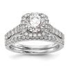 Diamond Halo Semi-Mount Engagement Rings