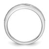 14k White Gold 1/4 carat Diamond Set of 2 Complete Wedding Bands