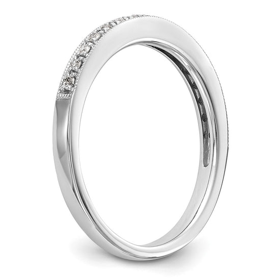 14k White Gold 1/4 carat Diamond Set of 2 Complete Wedding Bands