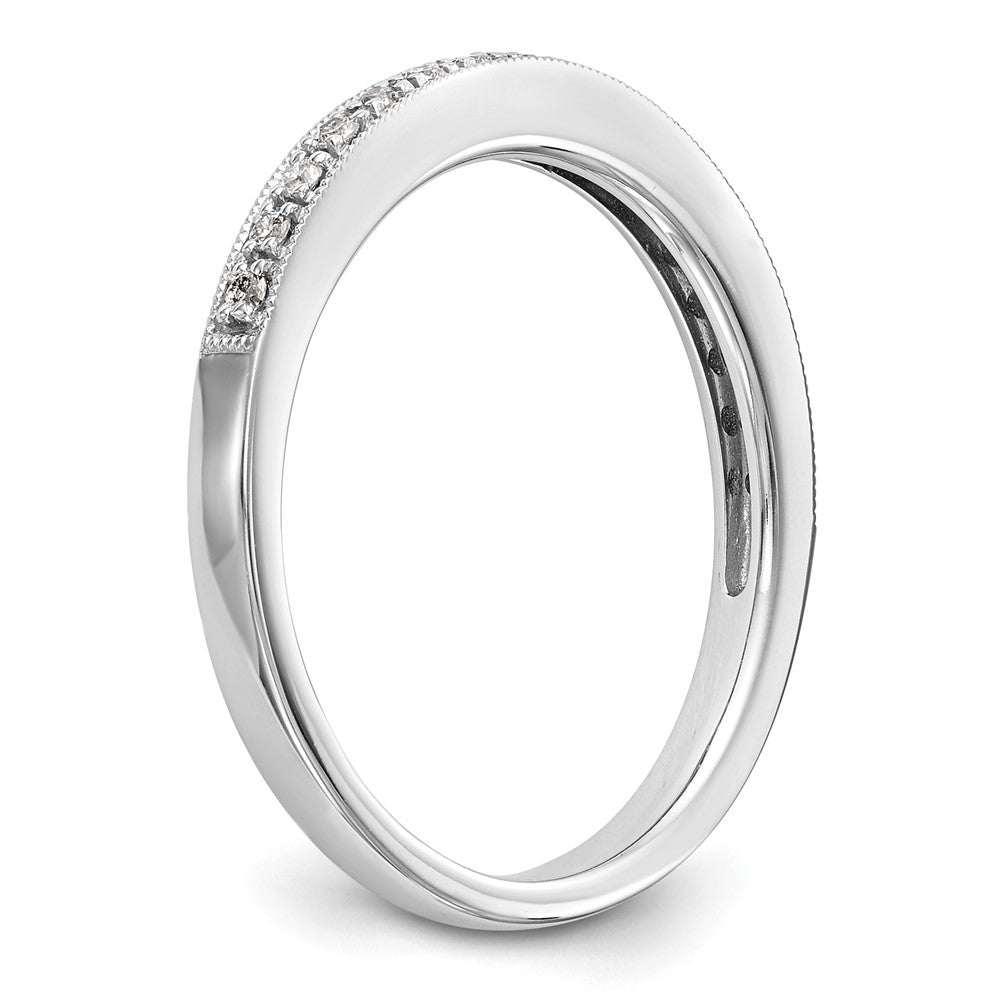 14k White Gold 1/4 carat Diamond Set of 2 Complete Wedding Bands