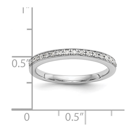 14k White Gold 1/4 carat Diamond Set of 2 Complete Wedding Bands