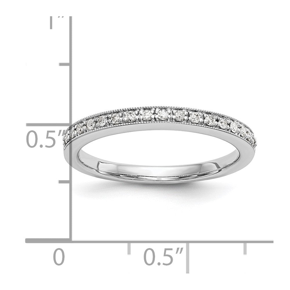 14k White Gold 1/4 carat Diamond Set of 2 Complete Wedding Bands