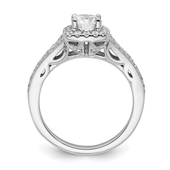 Diamond Halo Semi-Mount Engagement Rings