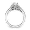 Diamond Halo Semi-Mount Engagement Rings
