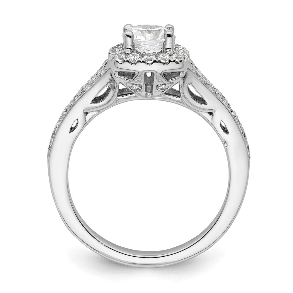 Diamond Halo Semi-Mount Engagement Rings