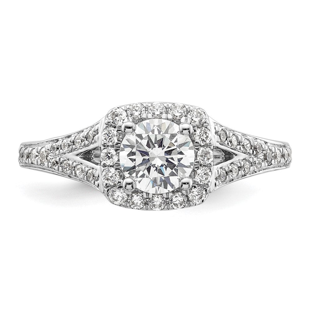 Diamond Halo Semi-Mount Engagement Rings