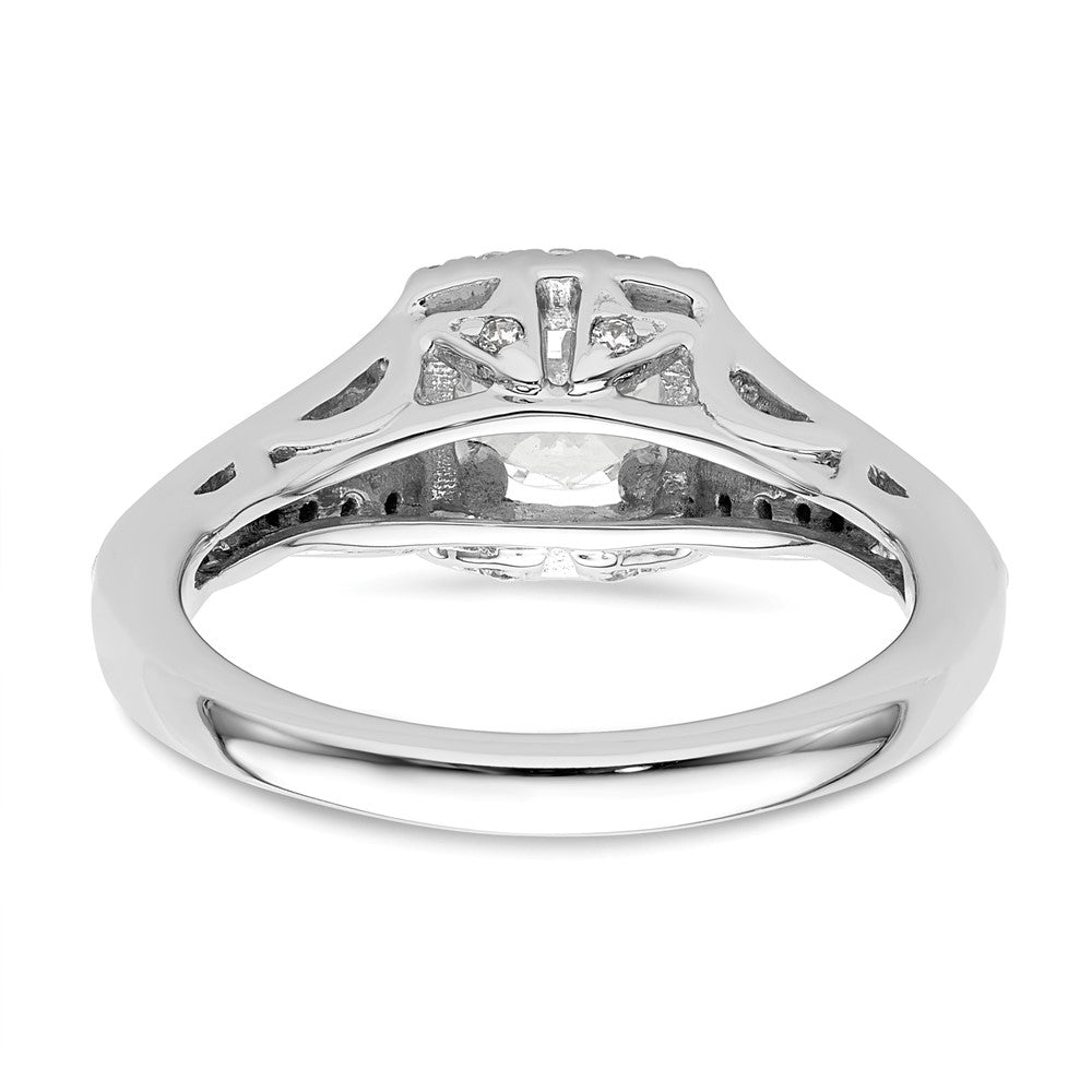 Diamond Halo Semi-Mount Engagement Rings