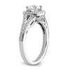 Diamond Halo Semi-Mount Engagement Rings