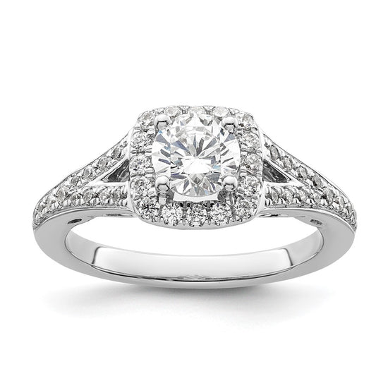 Diamond Halo Semi-Mount Engagement Rings