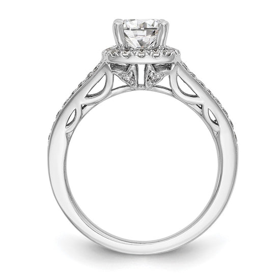 Diamond Halo Semi-Mount Engagement Rings
