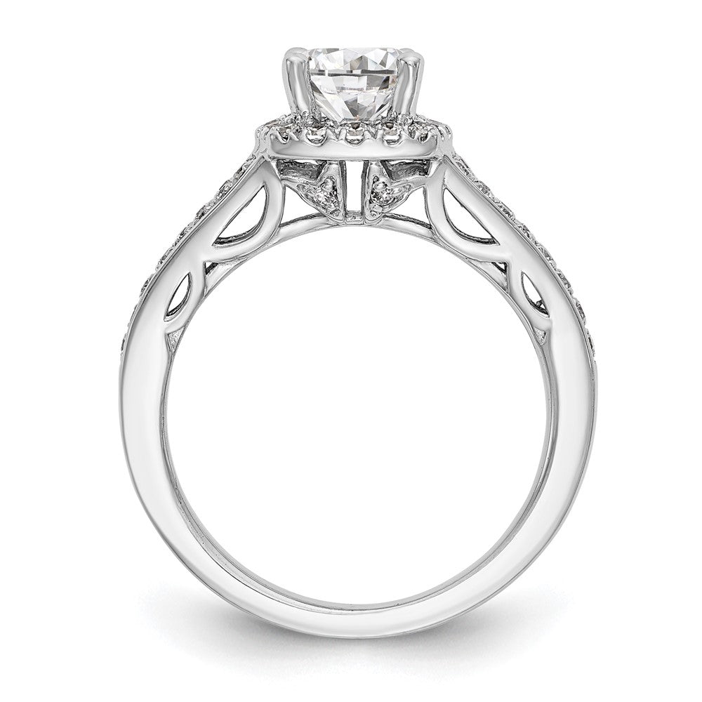 Diamond Halo Semi-Mount Engagement Rings
