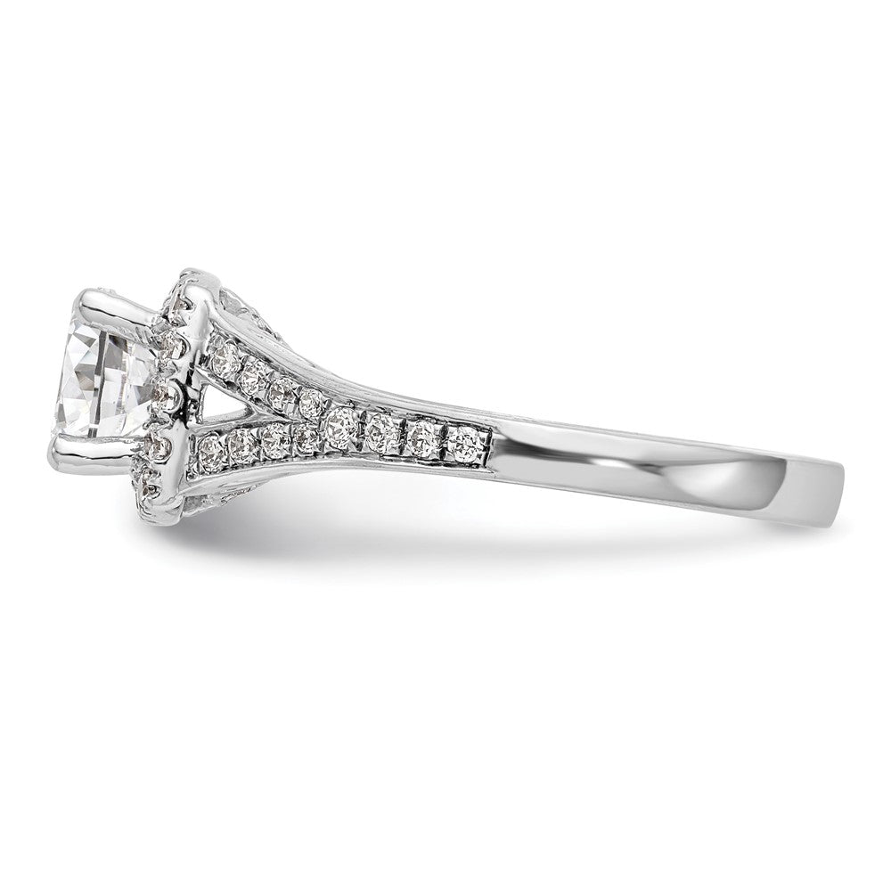 Diamond Halo Semi-Mount Engagement Rings