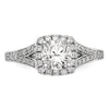 Diamond Halo Semi-Mount Engagement Rings