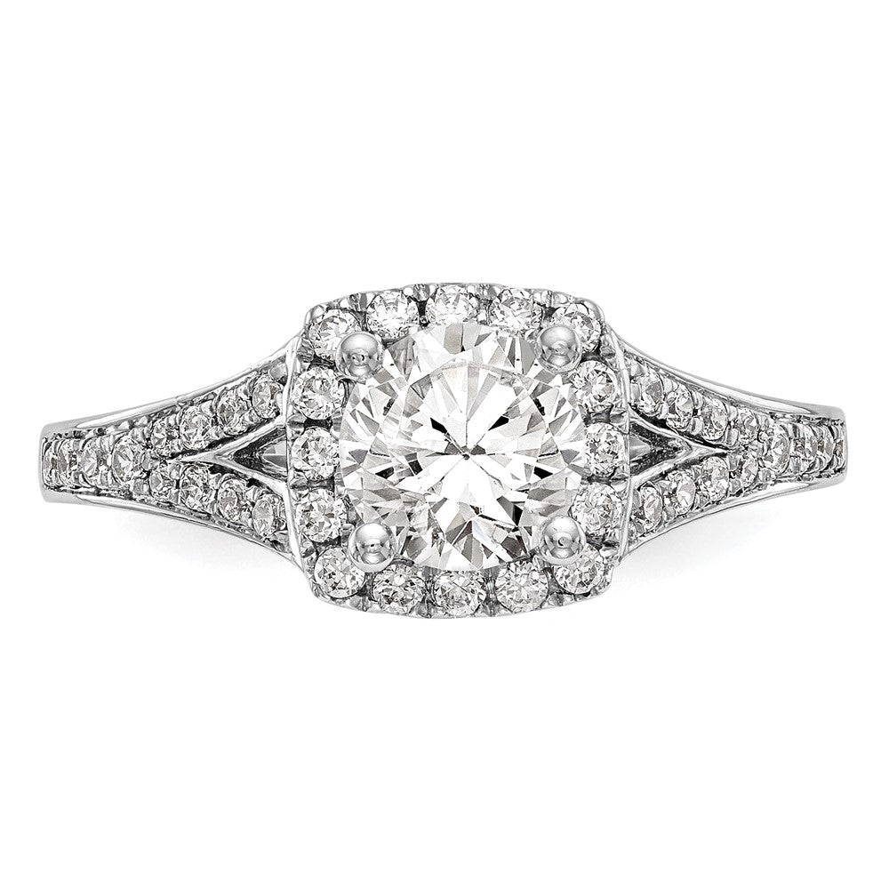 Diamond Halo Semi-Mount Engagement Rings