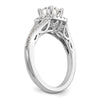 Diamond Halo Semi-Mount Engagement Rings