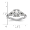 Diamond Halo Semi-Mount Engagement Rings