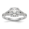 Diamond Halo Semi-Mount Engagement Rings