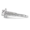 14K White Gold Halo Plus (Holds 1 carat (6.5mm) Round Center) 1/2 carat Diamond Semi-Mount Engagement Ring