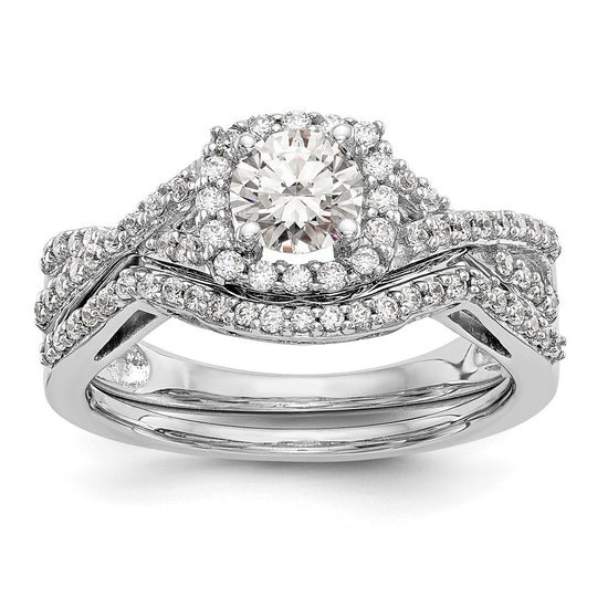 Diamond Halo Semi-Mount & Complete Engagement Rings