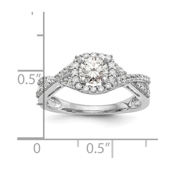 Diamond Halo Semi-Mount & Complete Engagement Rings